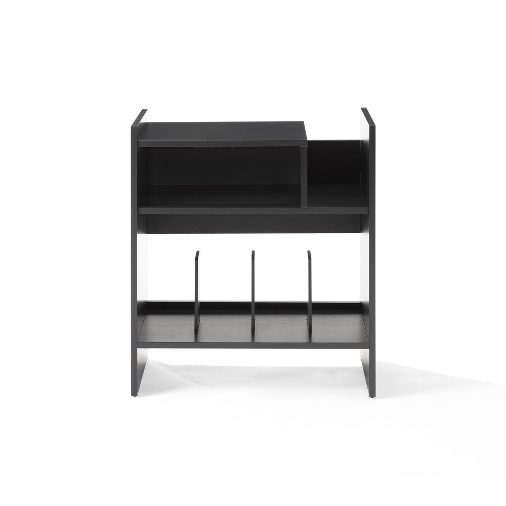 Alt View 1. Crosley Furniture - Portland Record Player Stand - Black.