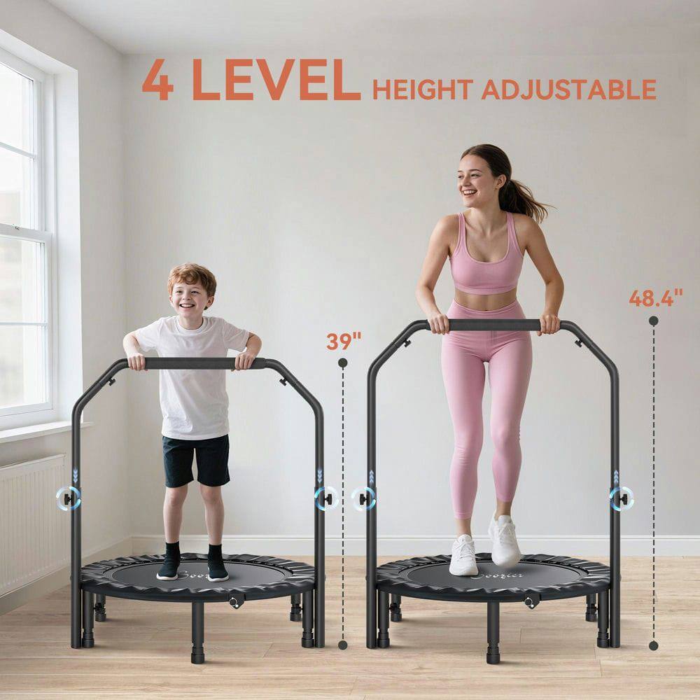 4 LEVEL HEIGHT ADJUSTABLE  
39"  
48.4"