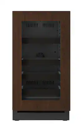 Front. U-Line - U-Line 18"W. 3.5 Cu.Ft. Built-In Compact Beverage Center - Panel Ready Frame/Glass - Integrated Frame.