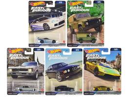 "Fast & Furious" 2023 5 piece Set D Diecast Model Cars by Hot Wheels - Multicolor
