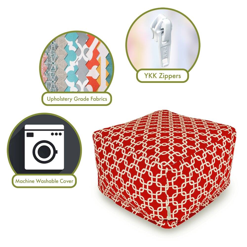 - Upholstery Grade Fabrics
- YKK Zippers
- Machine Washable Cover