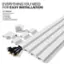 EVERYTHING YOU NEED FOR EASY INSTALLATION KIT CONTAINS (4) 30 Inch Channel (3) Couplings (1) Flat Elbow (1) Inside Elbow (1) Installation Instructions