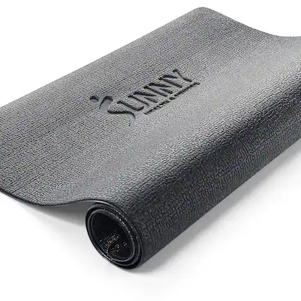 Front. Sunny Health & Fitness - Home Gym Floor Protector Mat for Fitness & Exercise Equipment - Extra Small - Black.