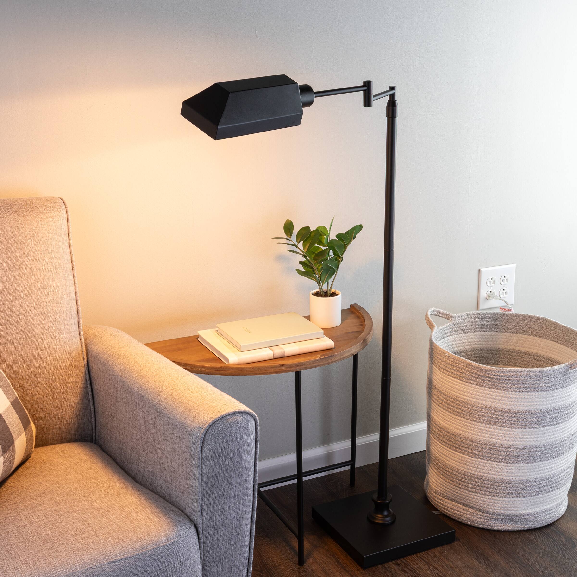 Alt View 8. Lavish Home - Adjustable Floor Lamp with 360 Degree Swing Arm.