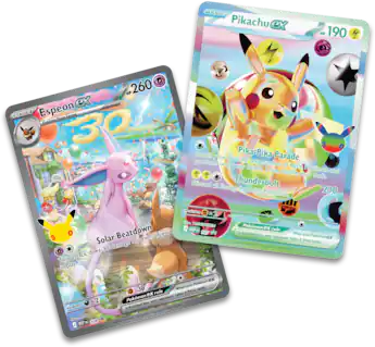 best buy: pokemon cards TCG 3 Booster Packs, 30 Total, Value Pack with 3 Blister Packs, 100% Authentic, Random Chance at Rares & Holofoils Each Collection includes an exclusive foil promo card featuring Pikachu with a special anniversary stamp Pokmon - Pokemon ME4 Mega