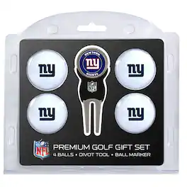 Team Golf - New York Giants 4-Ball Gift Set - Multicolor