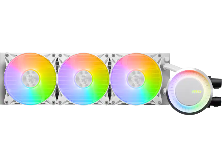 Msi Computer Fans White Rgb MSI MAG CoreLiquid E360 360mm AIO ARGB Cooler Triple 120mm Fans LGA/AM5 ...