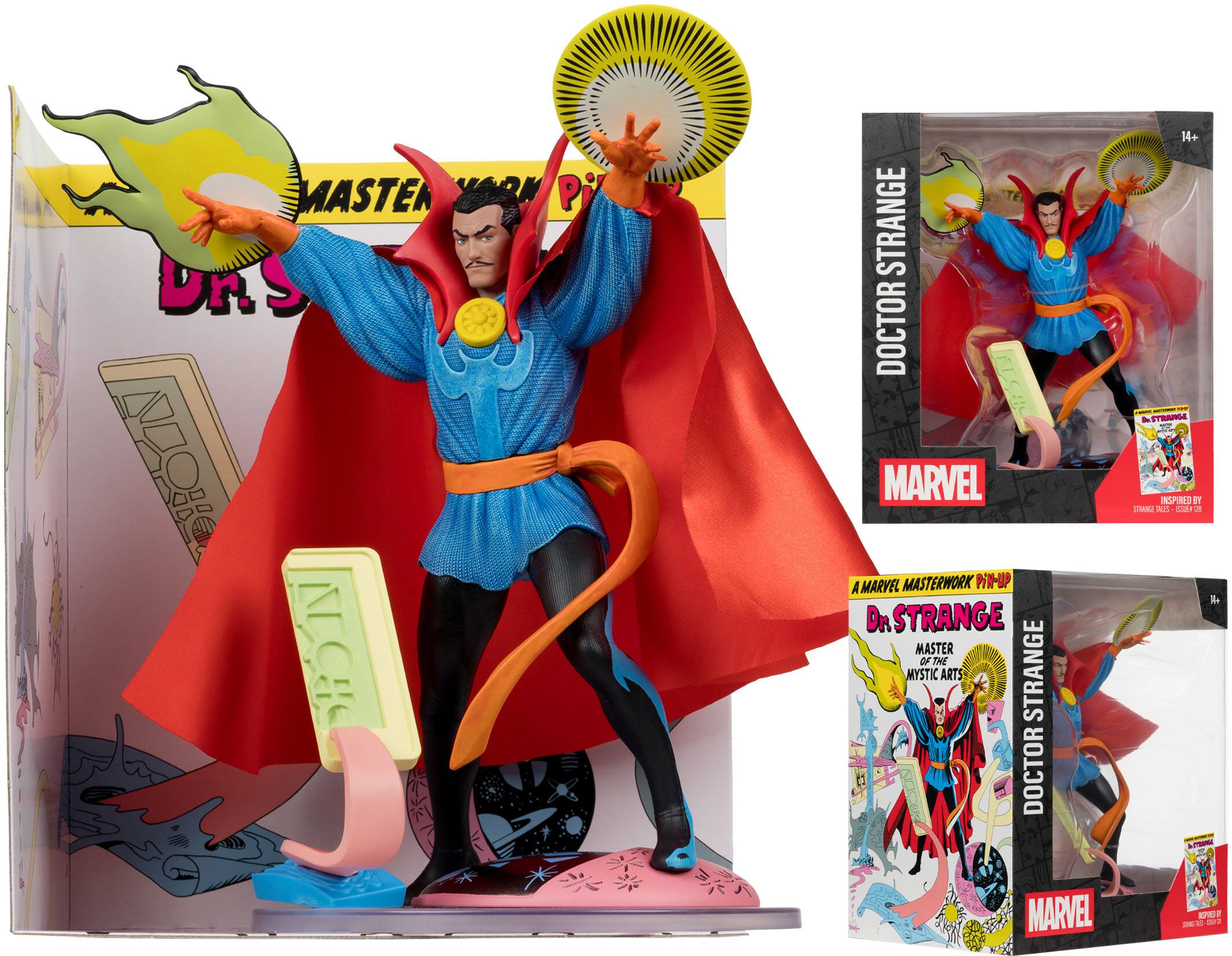 McFarlane Toys - Marvel 8" Doctor Strange 1:10th Scale Collectible with Scene (Strange Tales #128)
