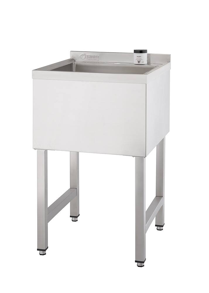 Front. TRINITY - Trinity Basics EcoStorage® | 18x16x13 Basin | Stainless Steel Utility Sink | Nsf - Chrome.
