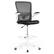 Front. Costway - Swivel Drafting Chair with Adjustable Flip-Up Armrests and Lumbar Support - Black & White.