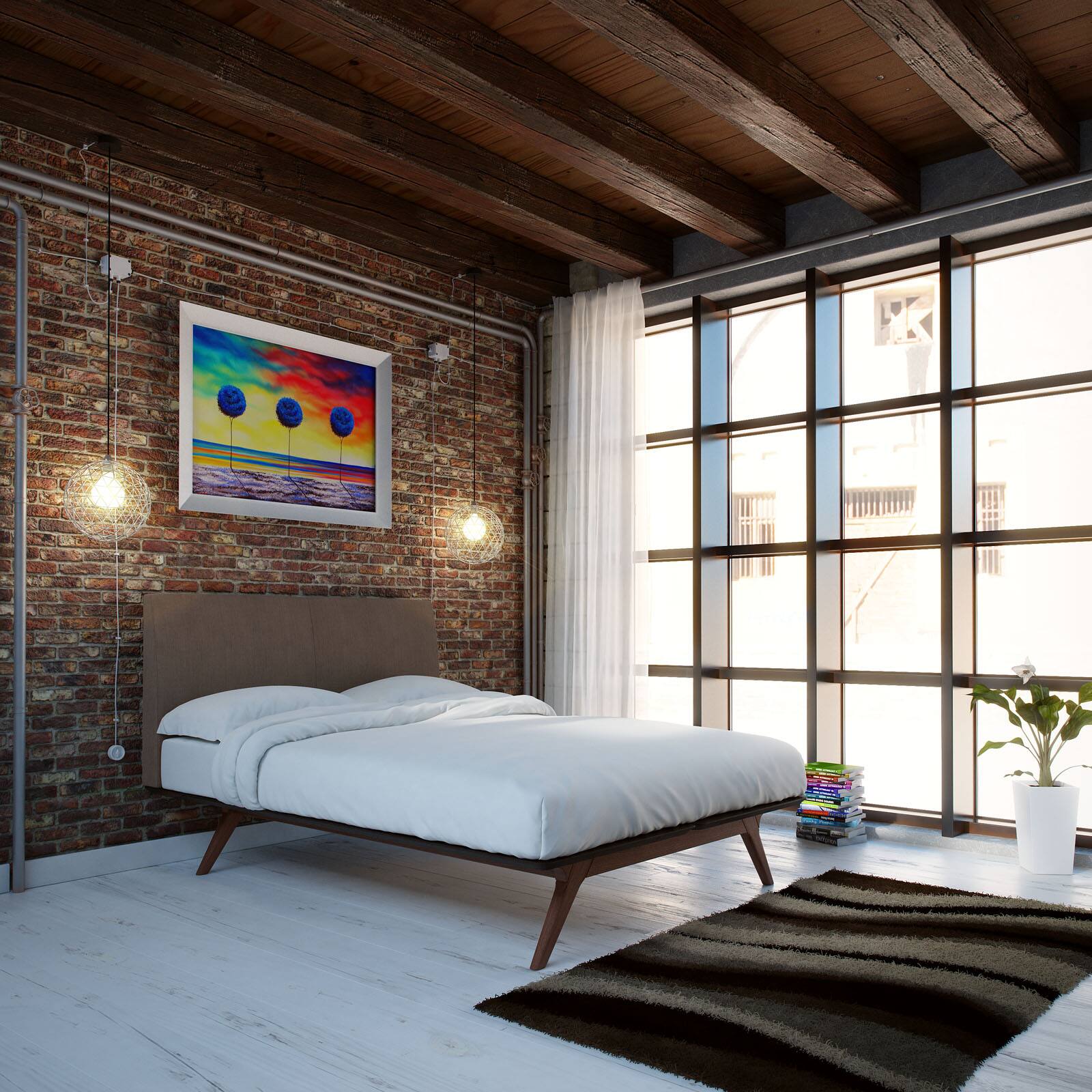 Alt View 2. Modway - Townhouse Twin Bed - Black.