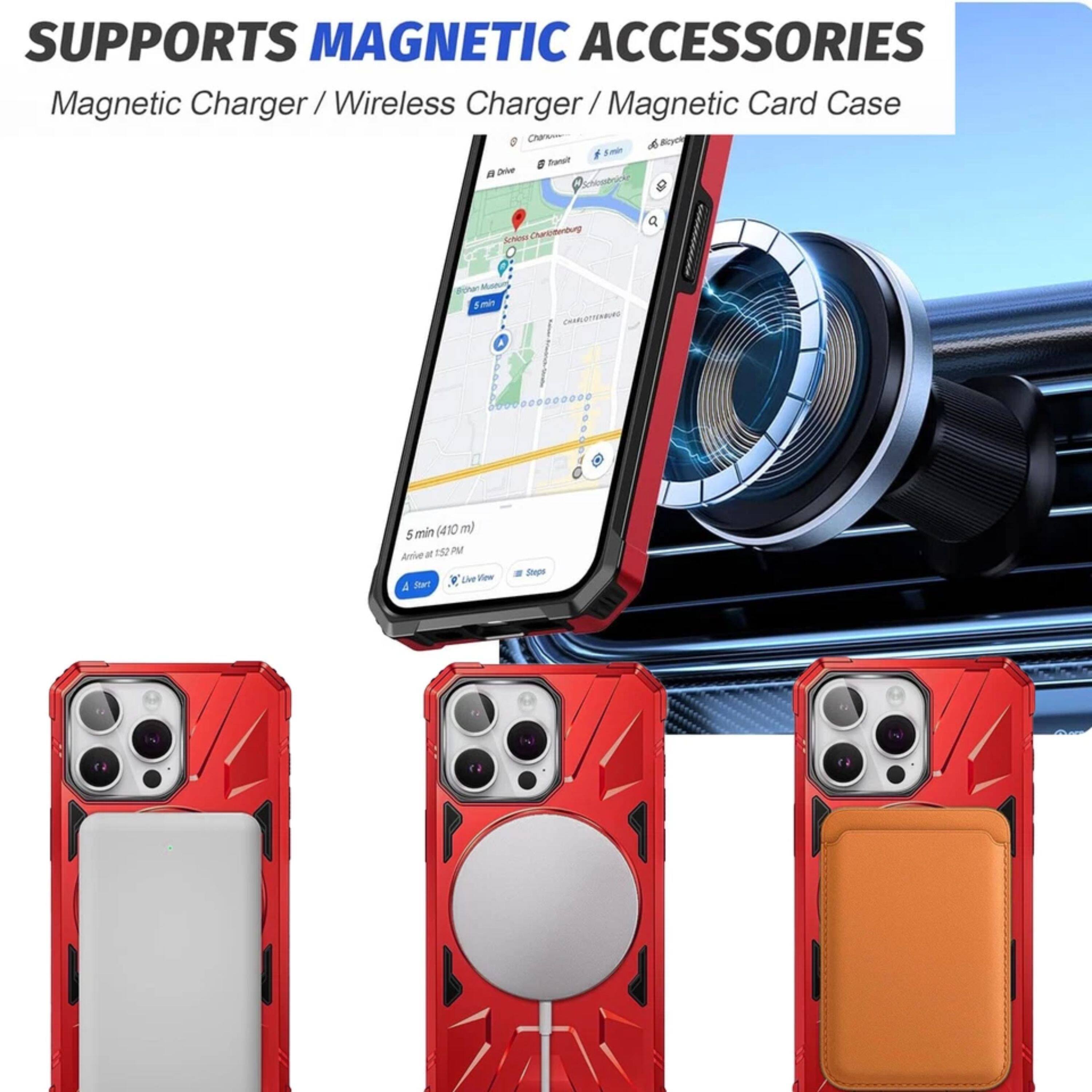 SUPPORTS MAGNETIC ACCESSORIES  
Magnetic Charger / Wireless Charger / Magnetic Card Case