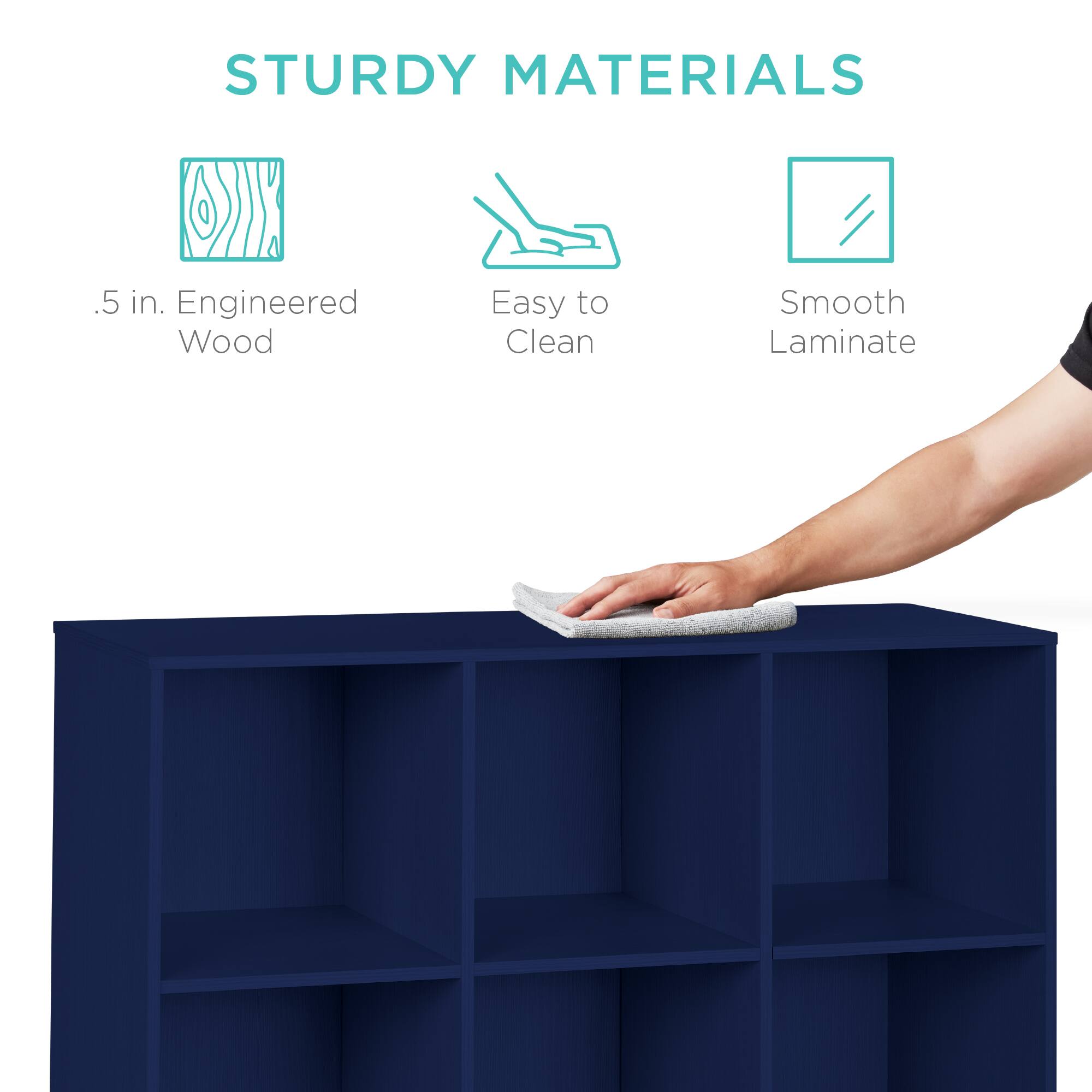 STURDY MATERIALS

- .5 in. Engineered Wood
- Easy to Clean
- Smooth Laminate