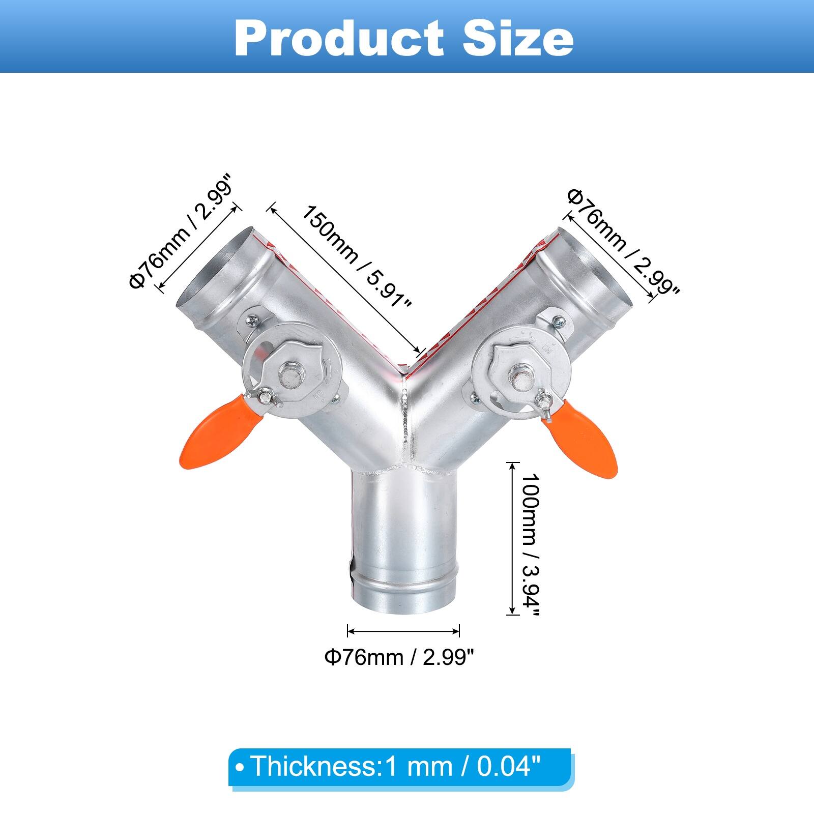 Product Size  
- Diameter: 76mm / 2.99"  
- Length: 150mm / 5.91"  
- Height: 100mm / 3.94"  
- Thickness: 1mm / 0.04"