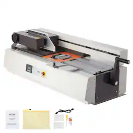VEVOR - Thermal Binding Machine, 400 Sheets Capacity Hot Glue Binding Machine, Thermal Book Binder 40mm Binding Thickness - Black;White;Grey