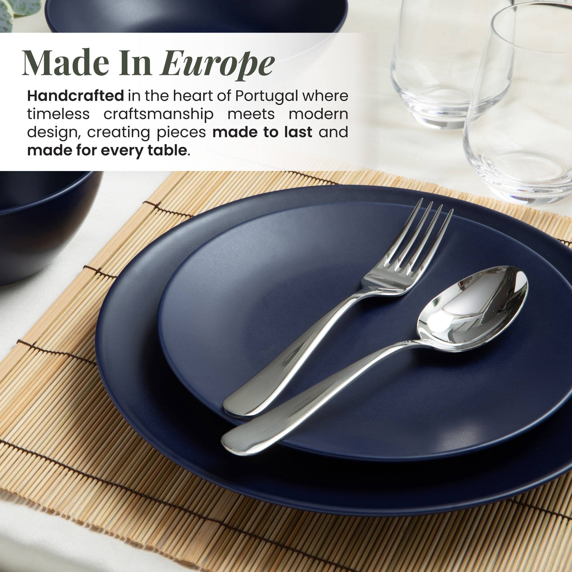 Made In Europe

Handcrafted in the heart of Portugal where timeless craftsmanship meets modern design, creating pieces made to last and made for every table.