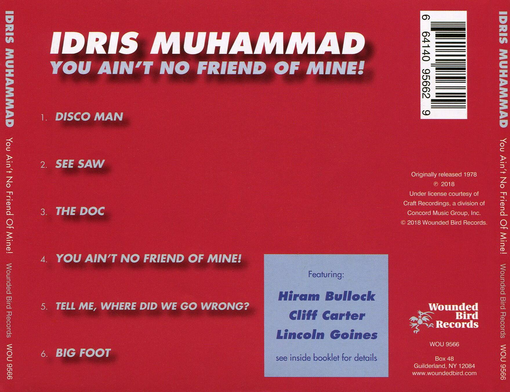Back. You Ain't No Friend of Mine [LP].