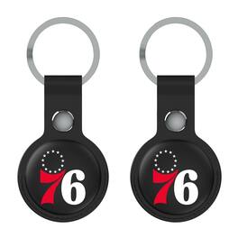 Keyscaper - Philadelphia 76ers Two-Pack AirTag Holders - Black
