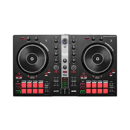 Front. Hercules - DJ Control Inpulse 300 MK2 DJ Mixer - Black.