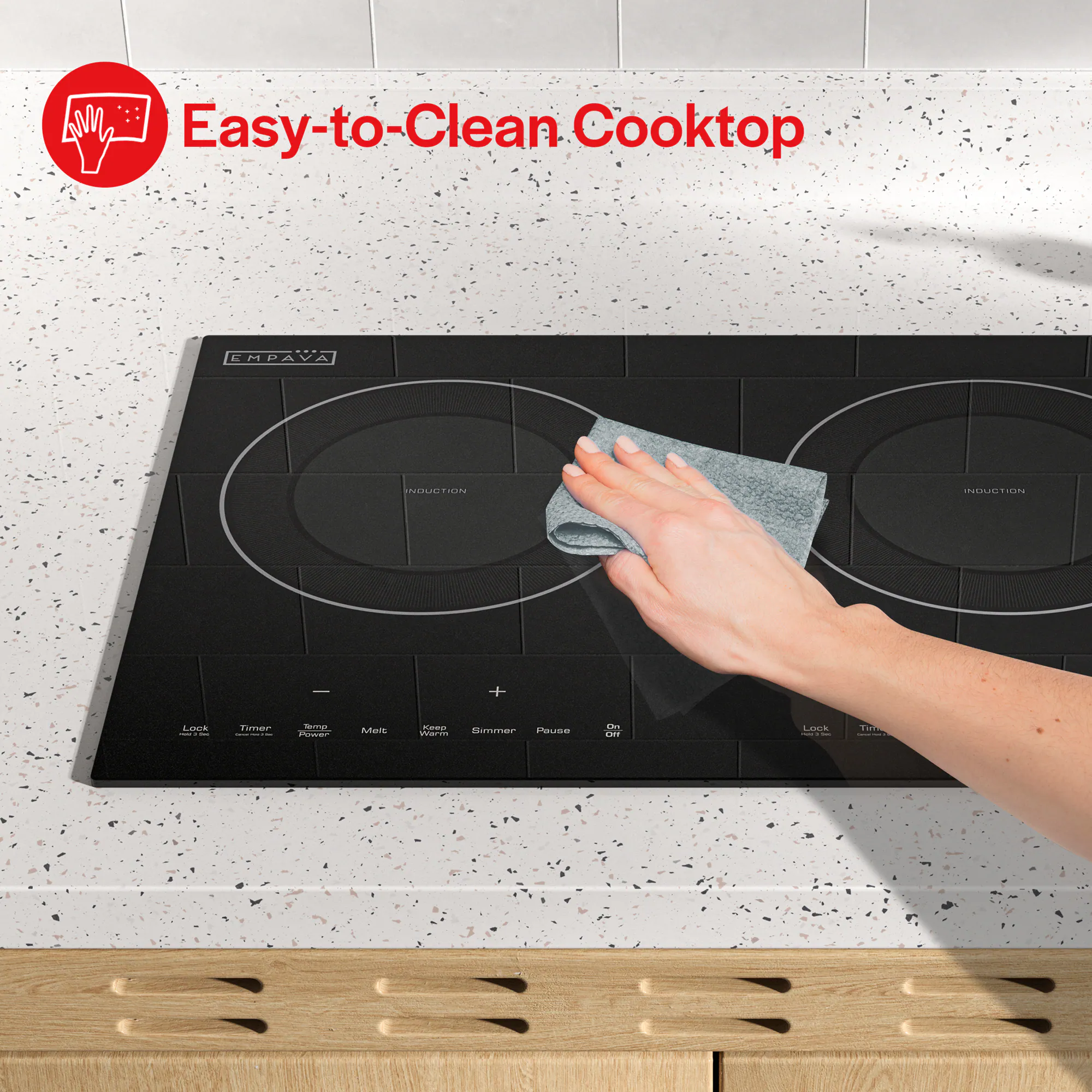 Easy-to-Clean Cooktop