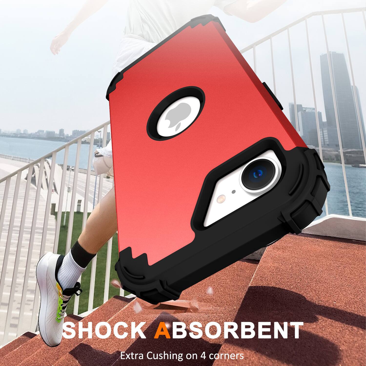 SHOCK ABSORBENT  
Extra Cushioning on 4 corners