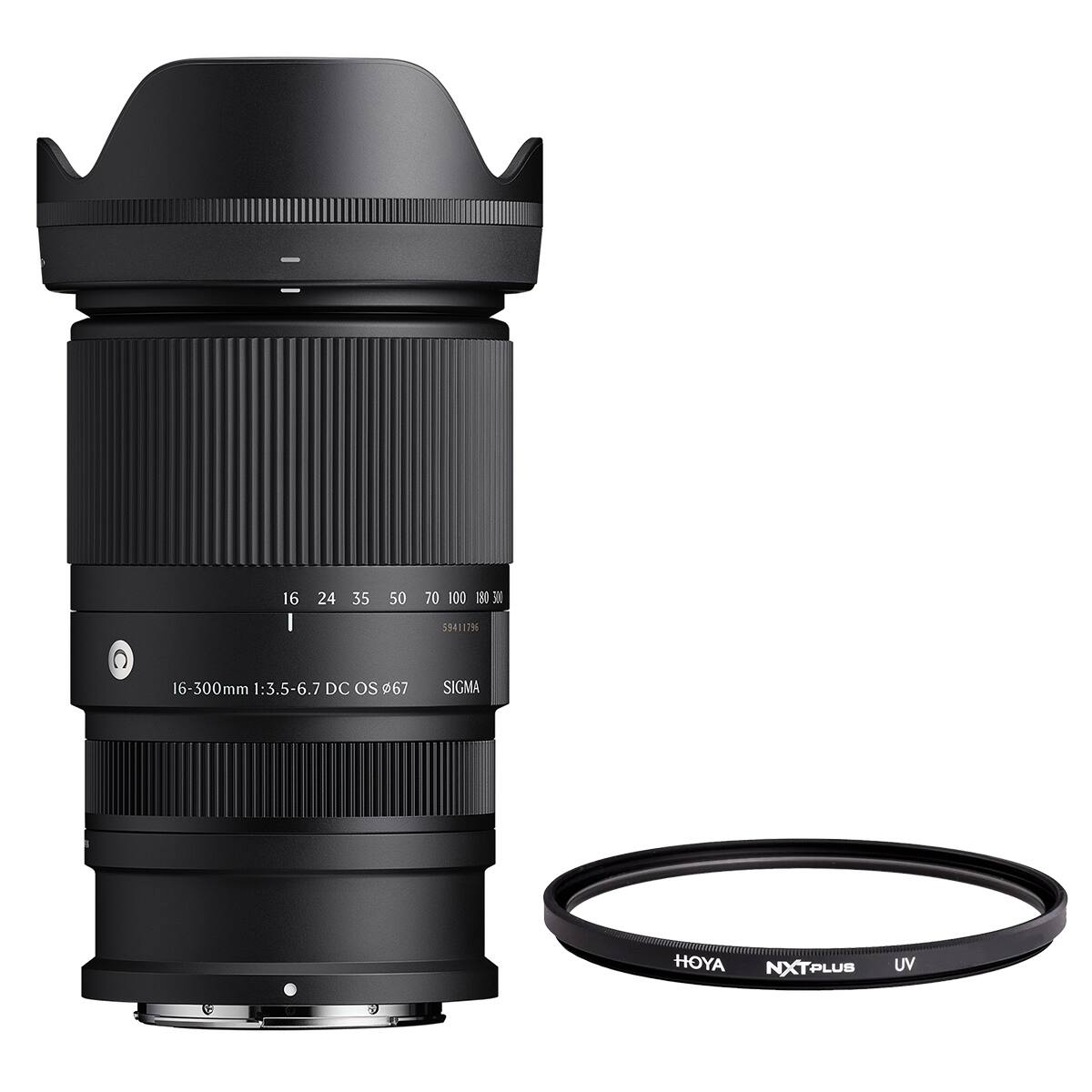 16
24
35
50
70
100 100 300
55411796
16-300mm 1:3.5-6.7 DC OS 67
SIGMA
HOYA NXTPLUS
UV