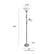 Left. Lalia Home - Torchiere 800lm Floor Lamp with Reading Light and Marble Glass Shades - Brushed Nickel/White Shade.