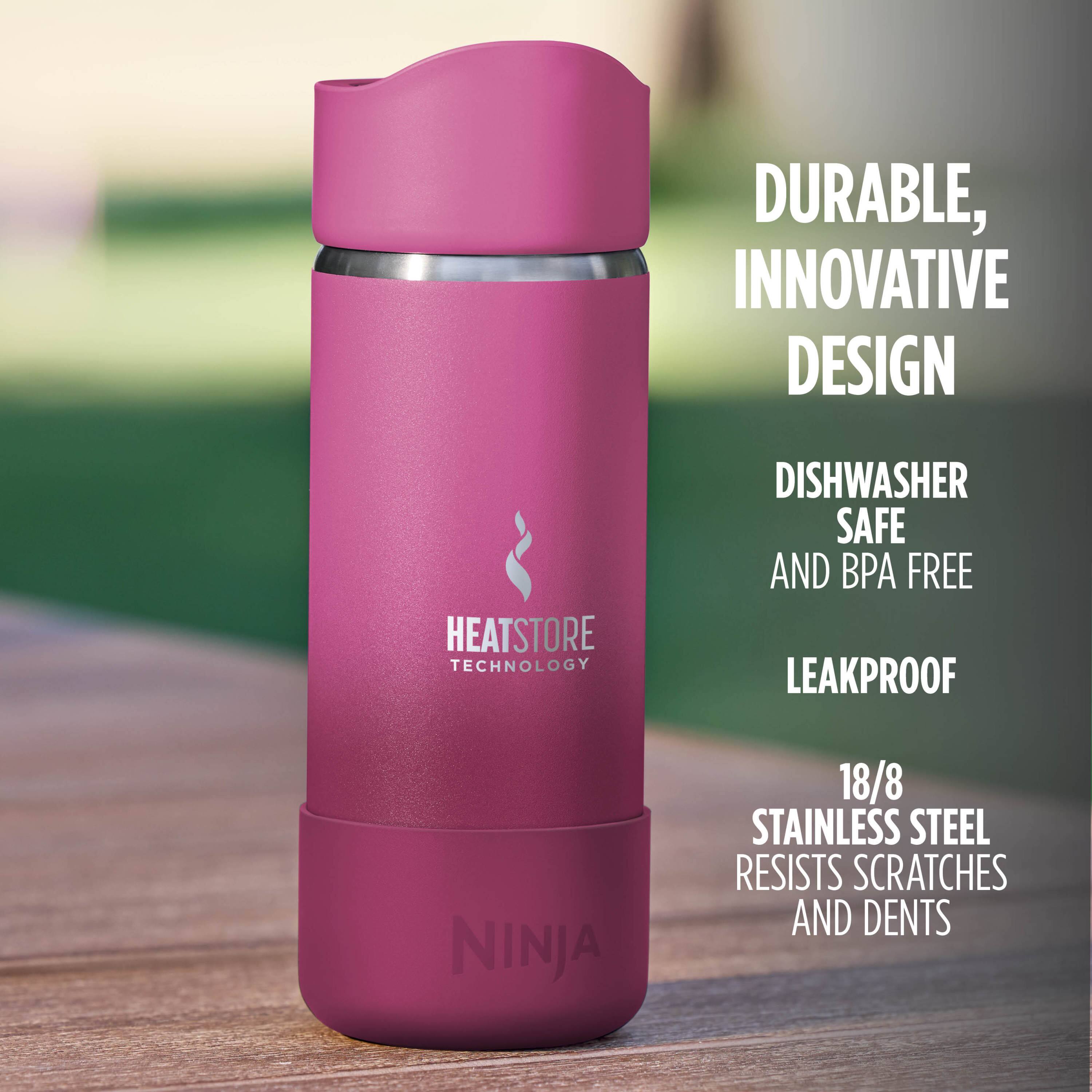 DURABLE, INNOVATIVE DESIGN  
HEATSTORE TECHNOLOGY  
DISHWASHER SAFE AND BPA FREE  
LEAKPROOF  
18/8 STAINLESS STEEL RESISTS SCRATCHES AND DENTS