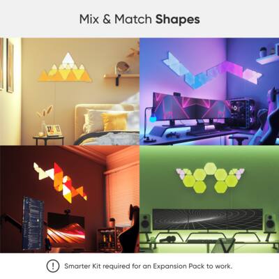 Nanoleaf Shapes Mini Triangles Expansion Pack (10 Panels Nanoleaf Shapes Mini Triangles Expansion Pack (10 Panels