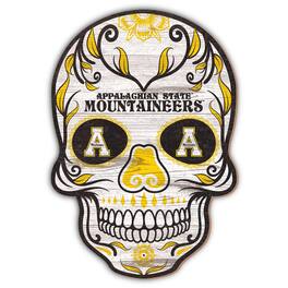 Fan Creations - Appalachian State Mountaineers 12'' Sugar Skull Sign - Multicolor