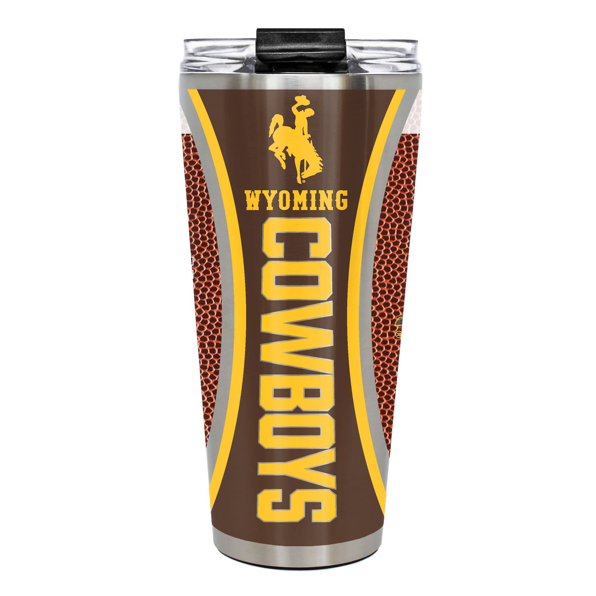 Great American Products - Wyoming Cowboys 32oz. Big Slim Game Ball Travel Tumbler - Brown price history on PriceWatchPro