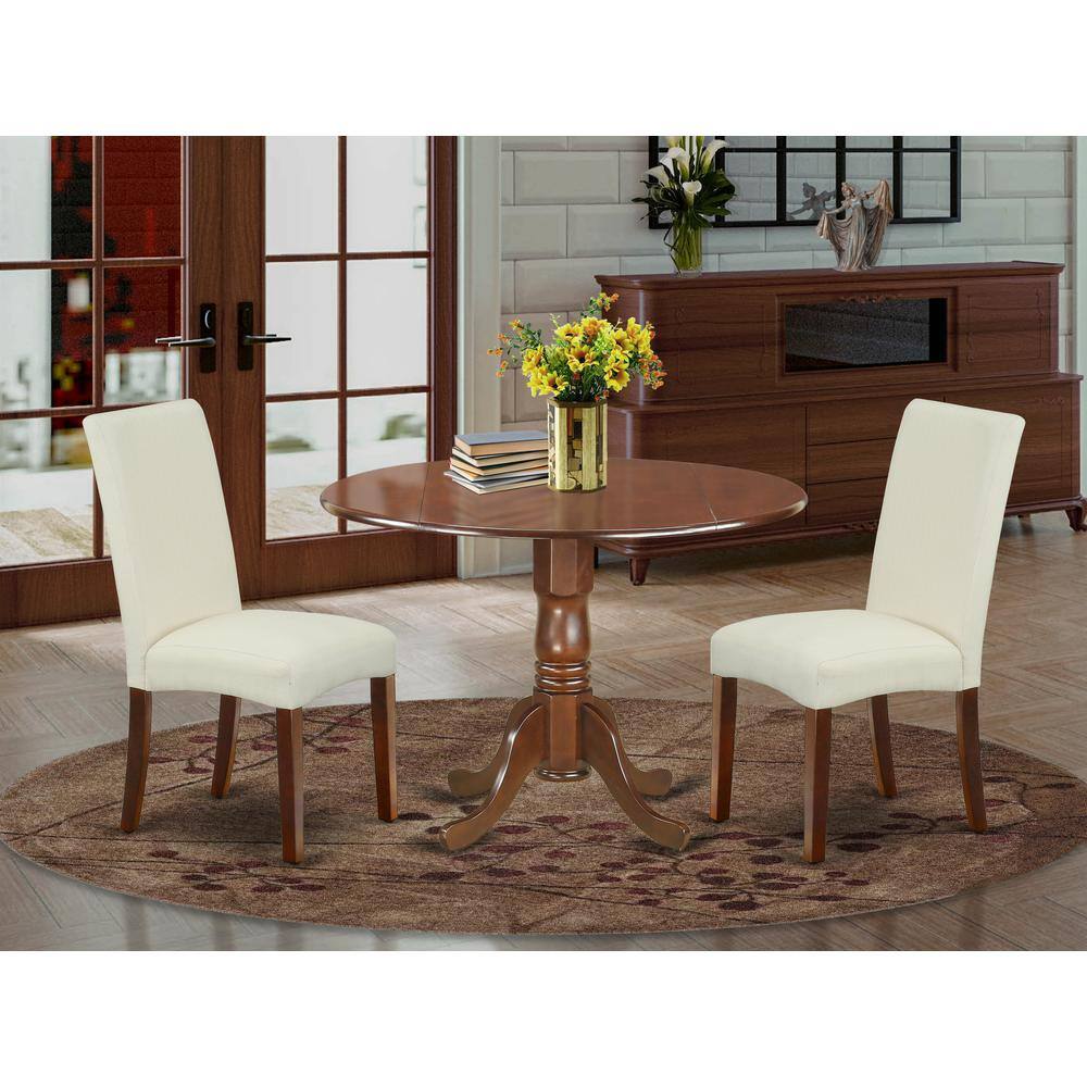 Left. East West Furniture - Dining Room Set Mahogany - Brown.
