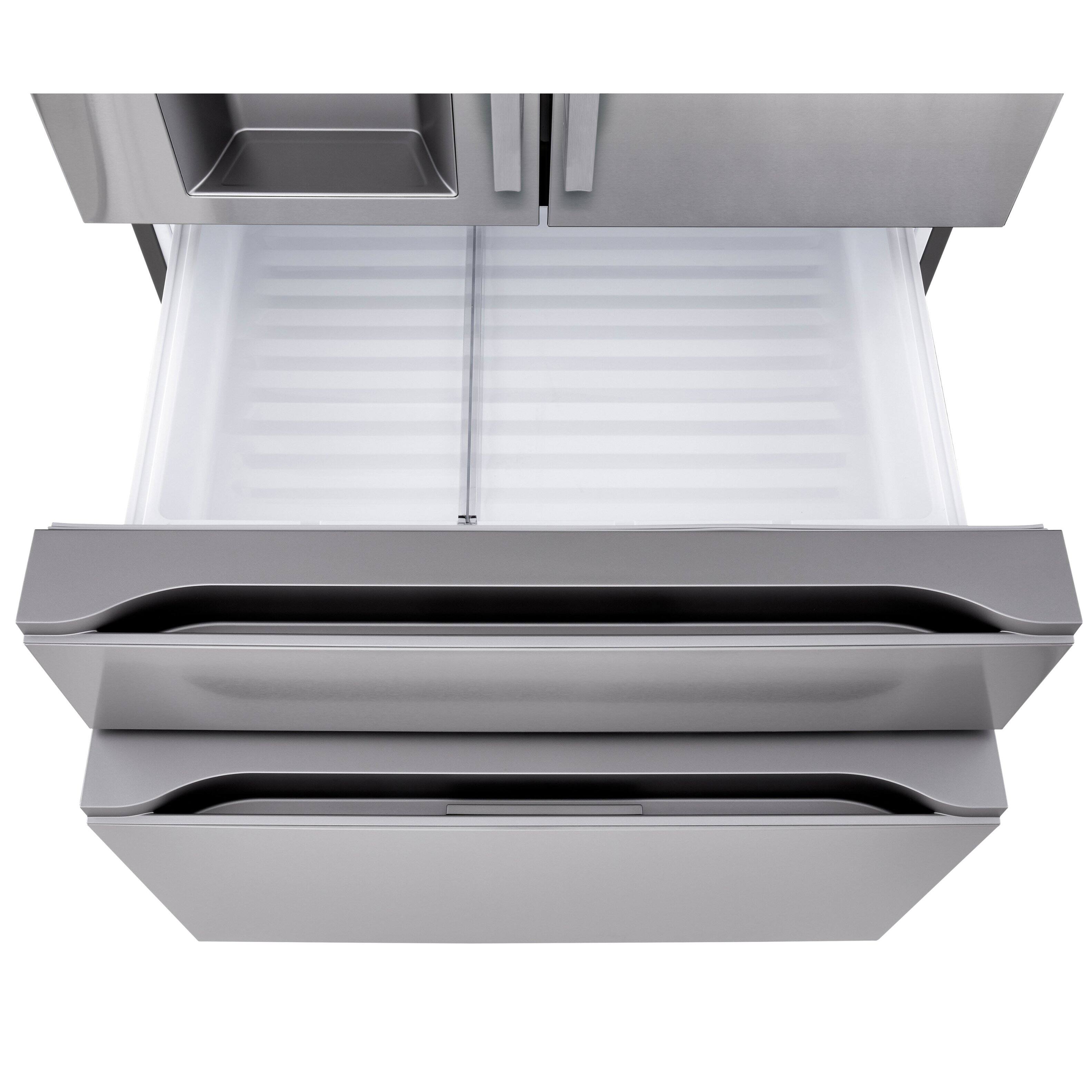Alt View 16. LG - 36-in Wide Standard-Depth MAX 28.6 Cu. Ft. 4-Door French Door Smart Refrigerator with Full Convert Drawer - PrintProof Stainless Steel.