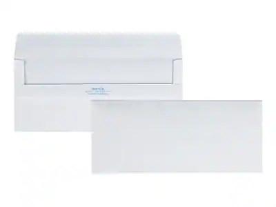 Front. Quality Park - Redi-Seal #10 Business Envelopes, 4 1/8" x 9 1/2", 500/Box - White Wove.
