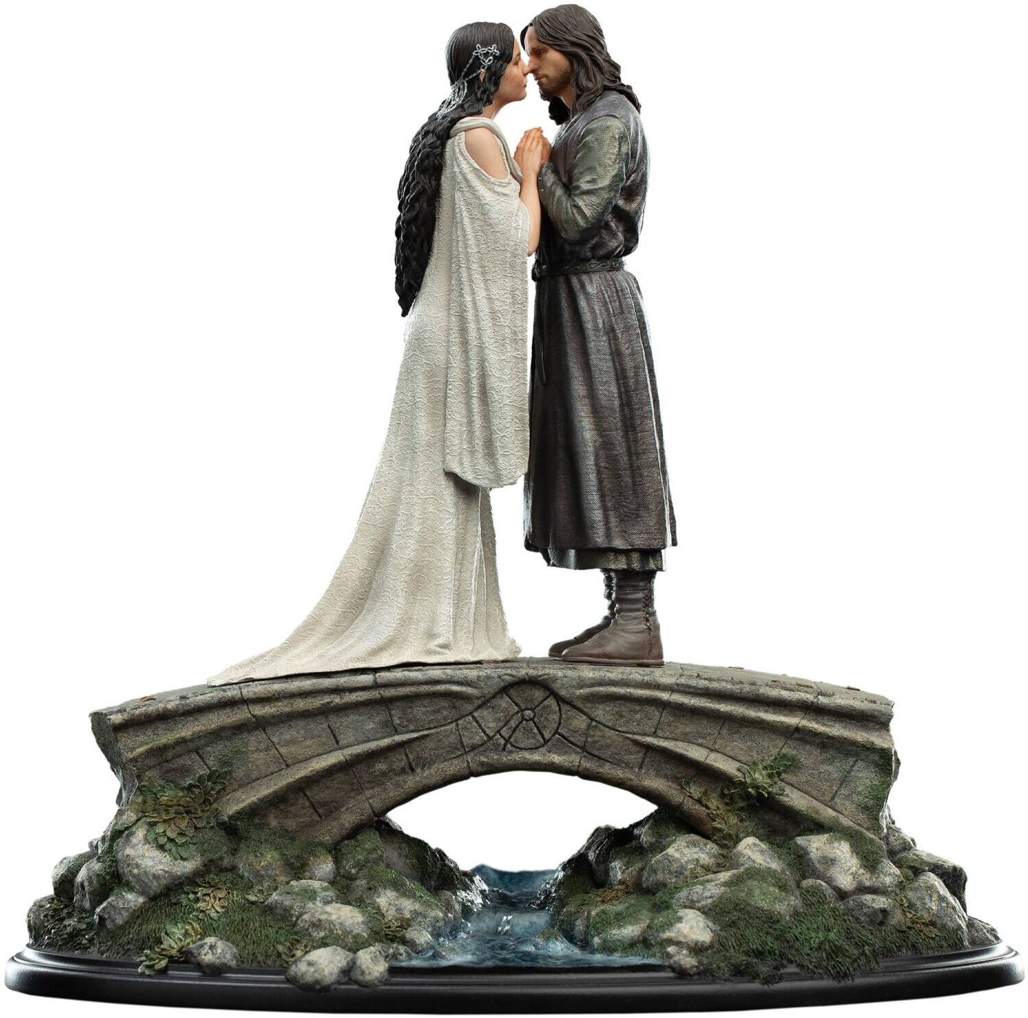 Weta Workshop The Lord of the Rings Trilogy Miniature Statue - Aragorn & Arwen - COLLECTIBLES