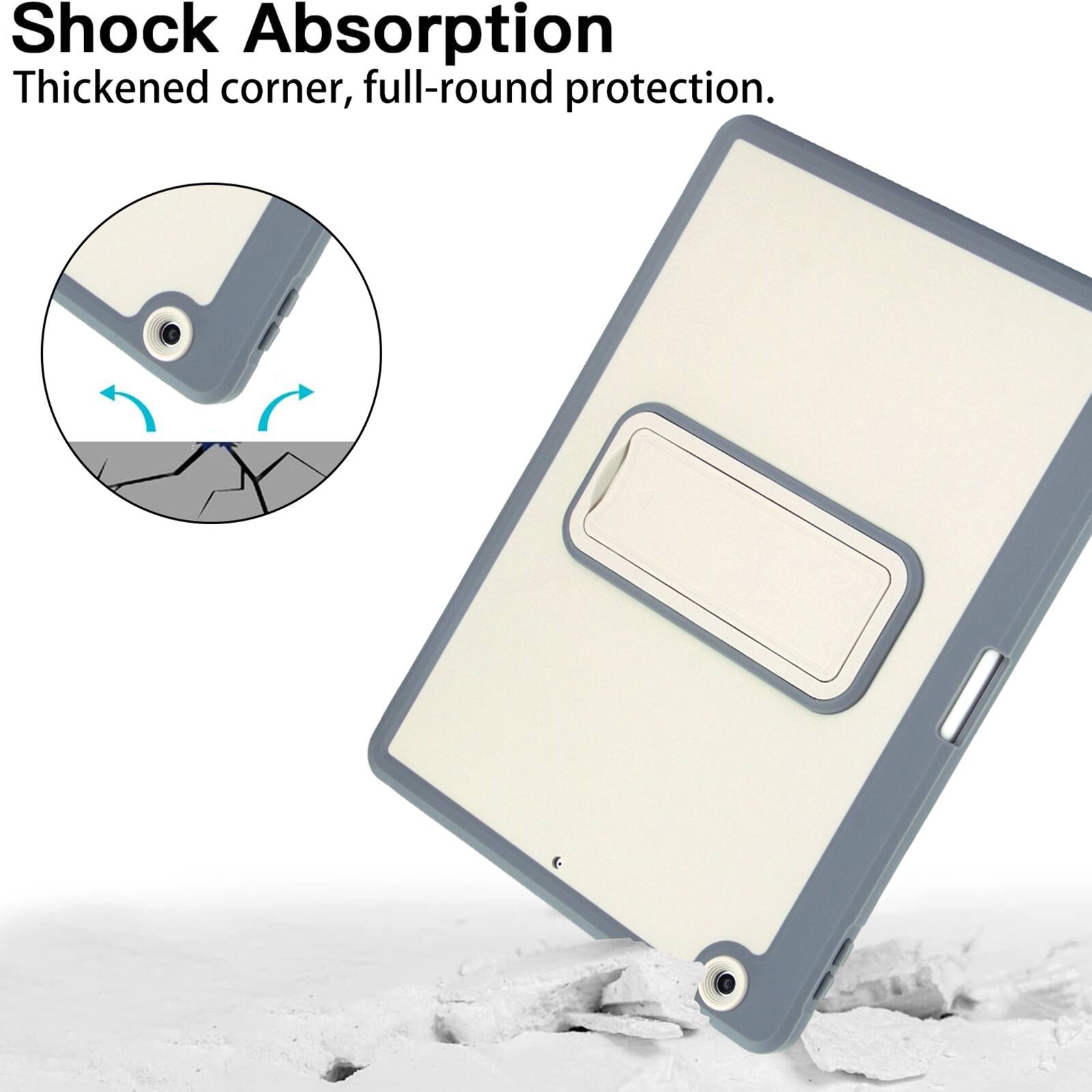 Shock Absorption  
Thickened corner, full-round protection.