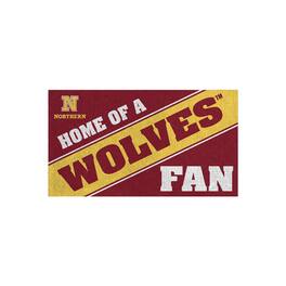 Evergreen Enterprises - Northern State University Wolves 16" x 28" Home of a Fan Indoor/Outdoor Logo Turf Mat - Multicolor