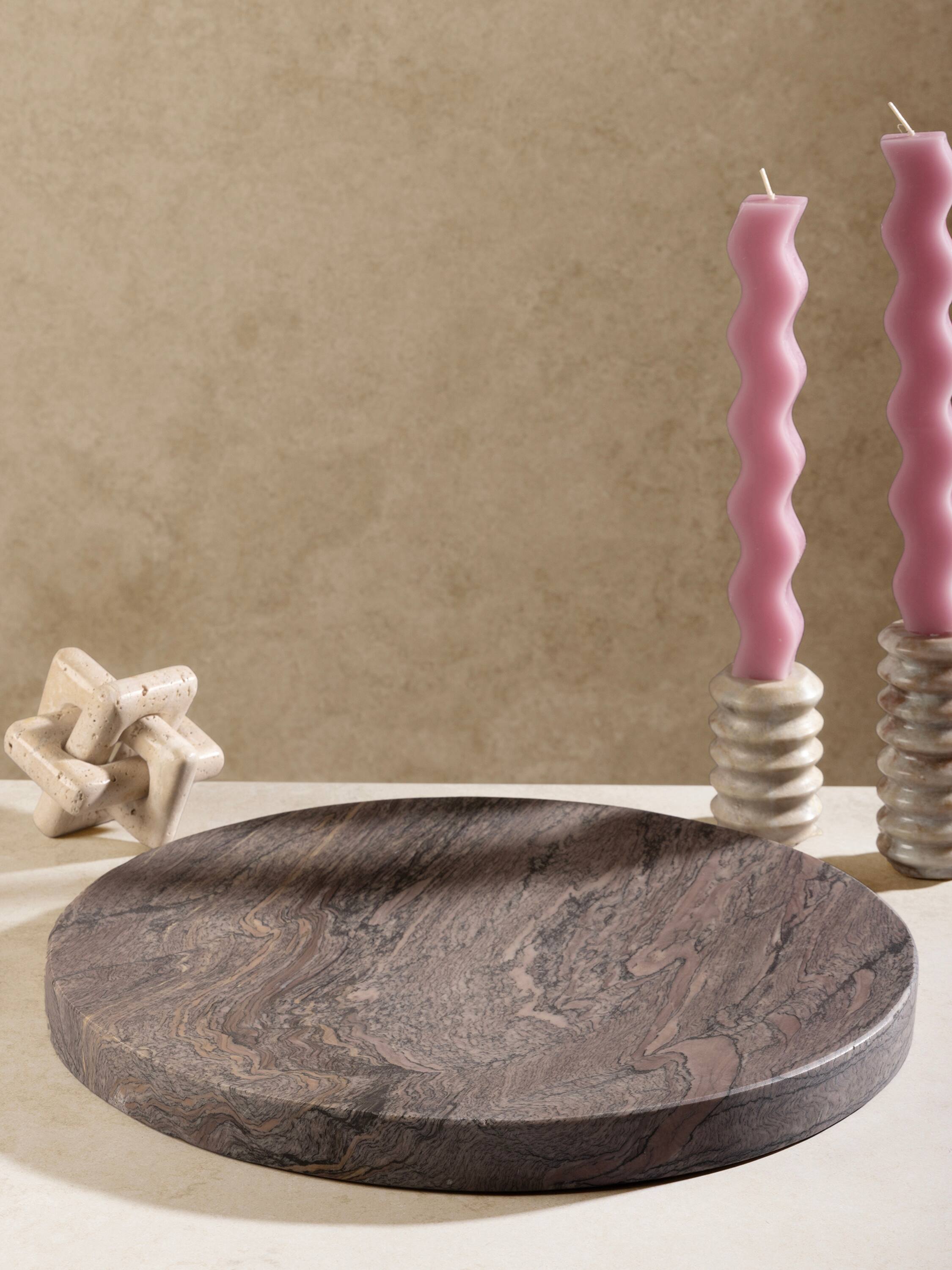 Left. GAURI KOHLI - Ikoy Tray - Brown.