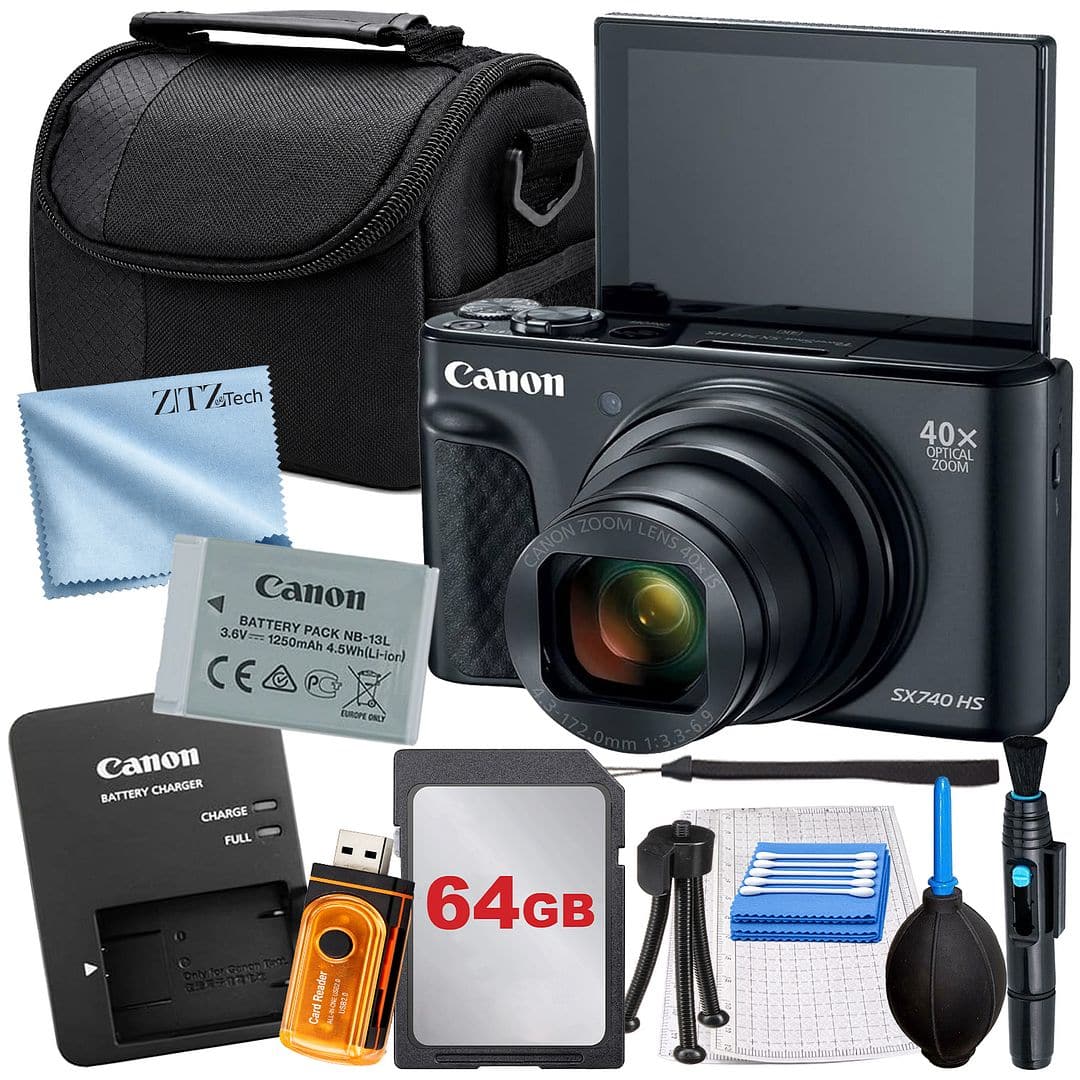 ZITZTech Canon ZOOM CANON LENS 40 Canon 40x15 3.6V BATTERY PACK 1250mAh NB-13L 4.5Wh(Li-ion) CE EUROPE ONLY 4.3-172 0mm 1:3 Canon BATTERY CHARGER CHARGE FULL 64GB Good Driver for CERPORTO Reader Card USOZ

40x OPTICAL ZOOM SX740 HS