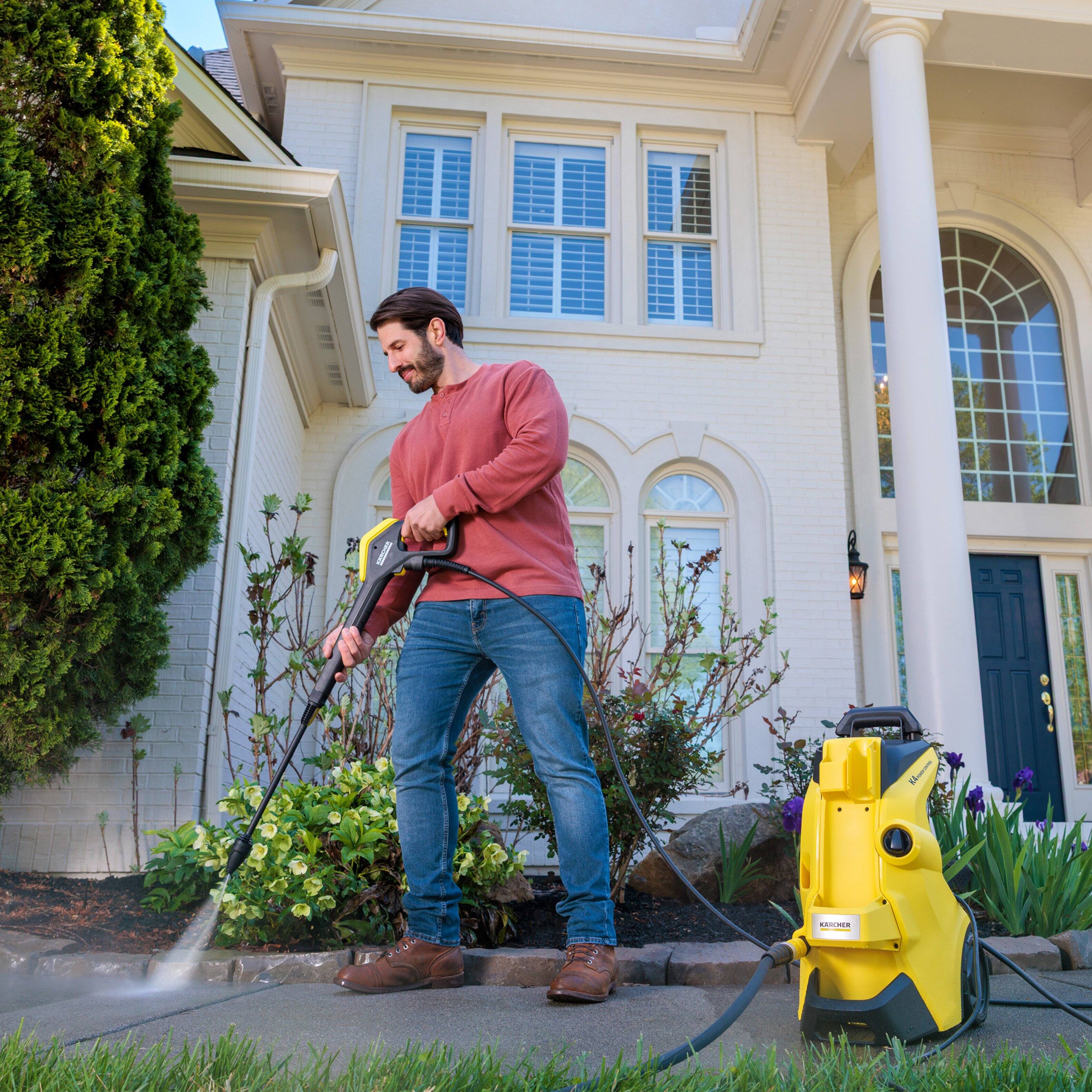 Alt View 6. Karcher - Pressure Washer K 4 Power Control, Max 2250 PSI, for Cars, Driveways, Siding, Patios, Max 1.50 GPM - Yellow.