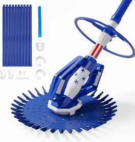 Winado - Pool Vacuum Cleaner Automatic Sweeper Swimming Pool Creepy Crawler Vacuum with 33FT Hoses for In/Outdoor Swimming Pool - Blue Star
