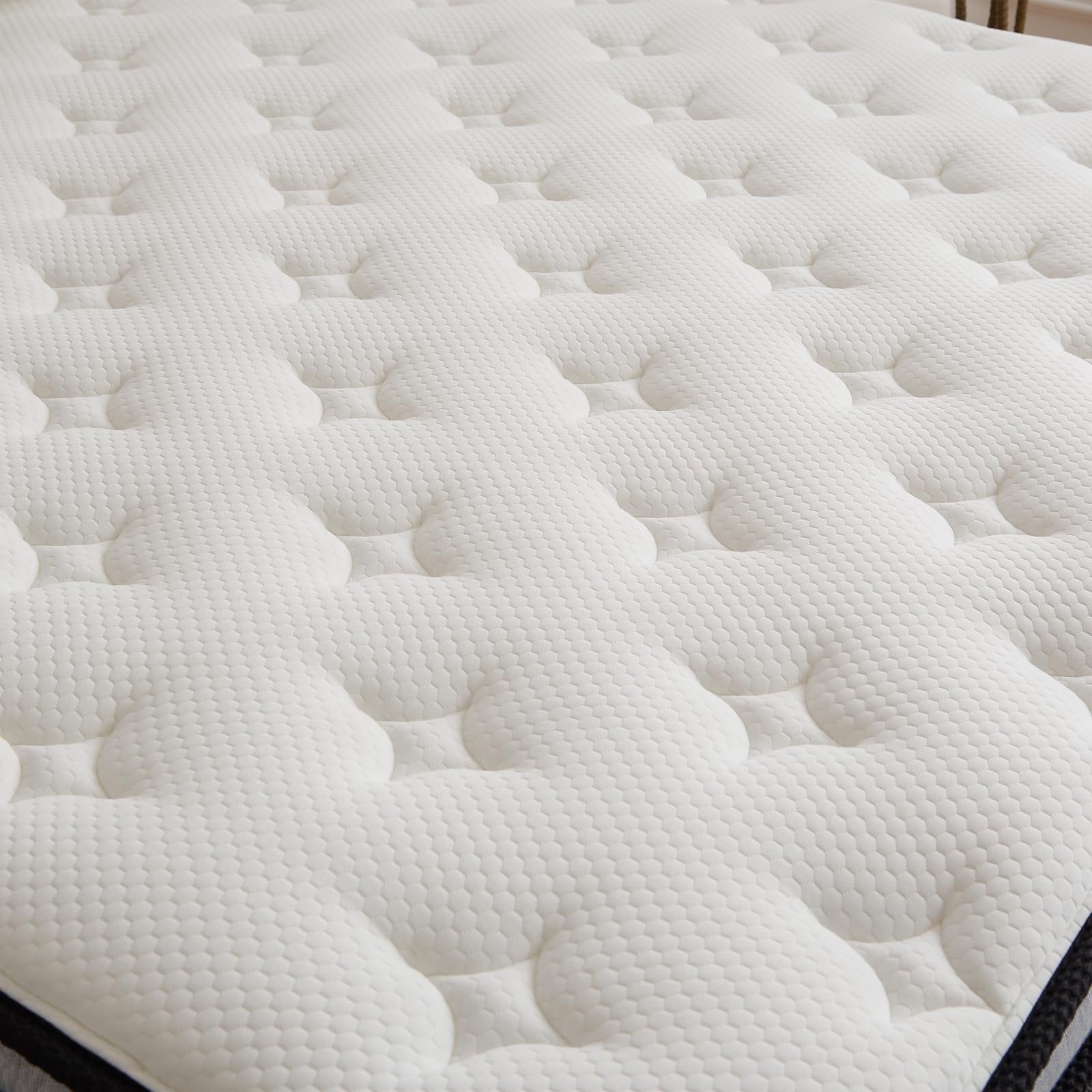 Alt View 7. Meqiodas - Memory Foam Mattress, Comfort Sleep, Medium Firm Feel, Decompression, Skin Friendly, 10/12-inches Thickness Available - 12inch(King).