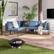 Alt View 31. Walker Edison - Modern Rockland 5-Piece Patio Sectional - Blue.
