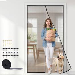 Upgraded Magnetic Screen Door Self Sealing Hands-Free Mesh Curtain