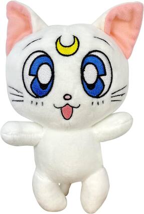 Front. Great Eastern - Sailor Moon 7 Inch Character Plush | Artemis - White.