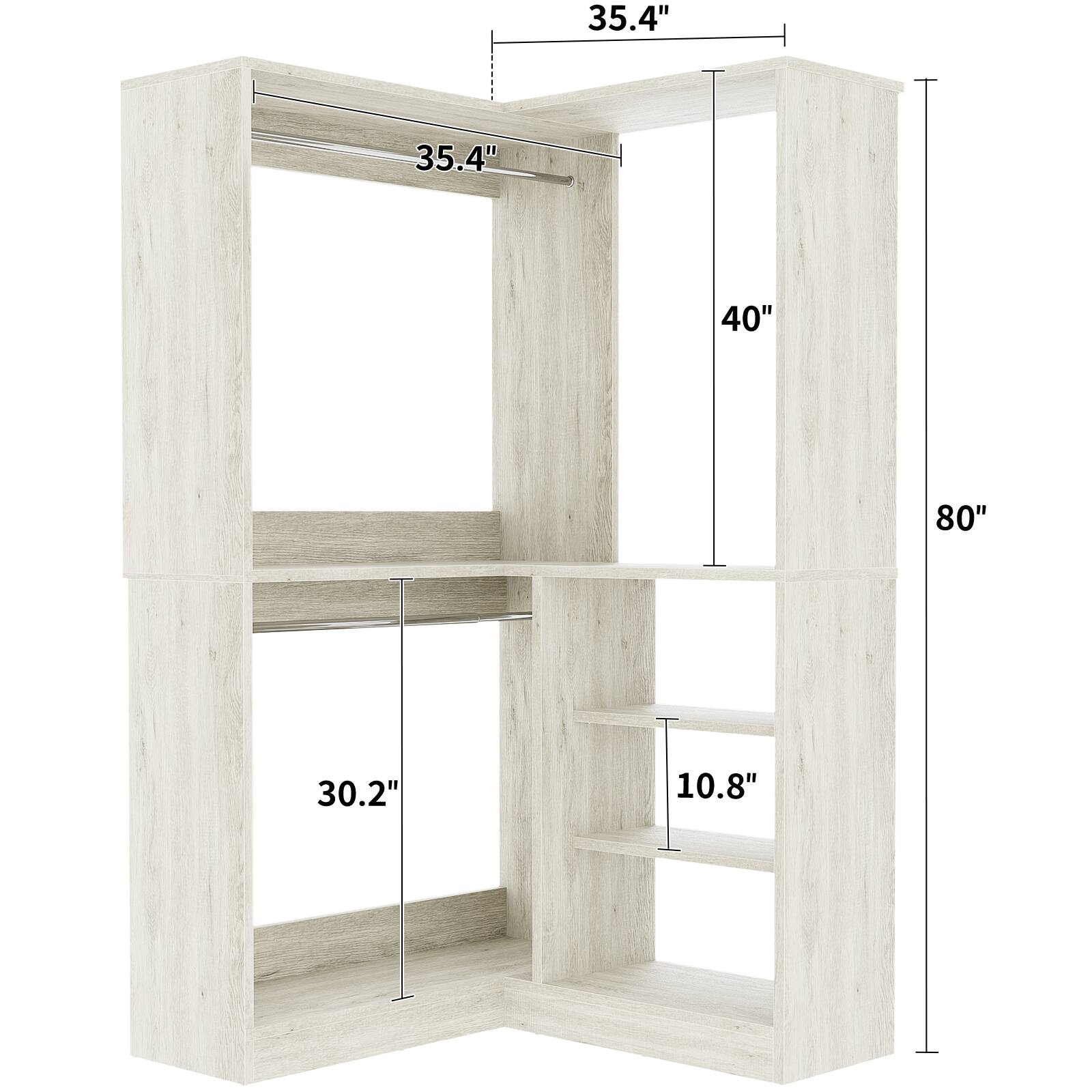 35.4" 35.4" 40" 80" 30.2" 10.8"