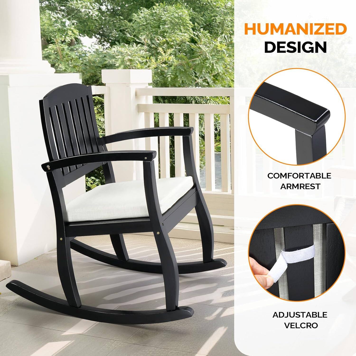 HUMANIZED DESIGN

COMFORTABLE ARMREST

ADJUSTABLE VELCRO