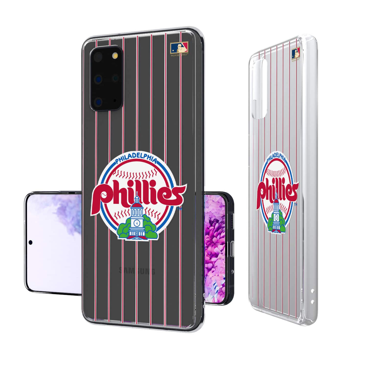 Keyscaper - MLB - Philadelphia Phillies - 1984-1991 Cooperstown Pinstripe Galaxy Clear Case - S25 Ultra - Multicolor price history on PriceWatchPro