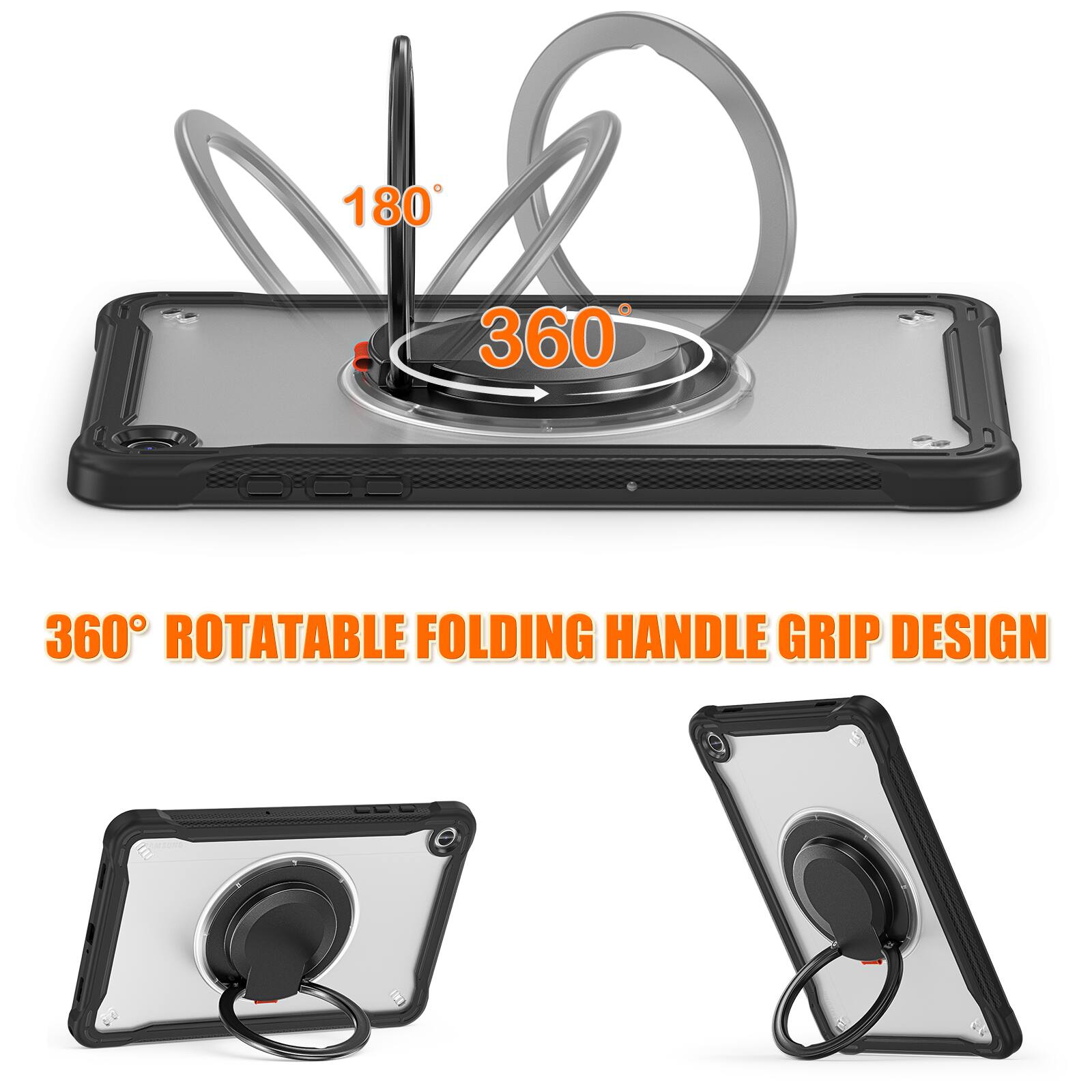 360° ROTATABLE FOLDING HANDLE GRIP DESIGN