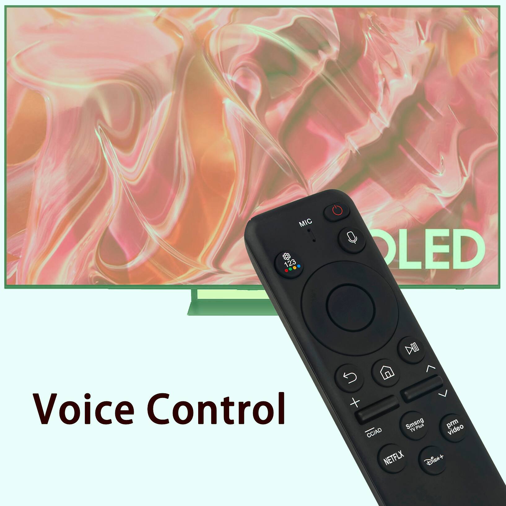 MIC 123 OLED DII Voice Control L Smsng TN Plus prm video CCIAD NETFLIX